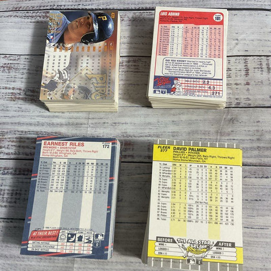 Lot Of 500+ Vintage 80s 90s Fleer Baseball Trading Cards