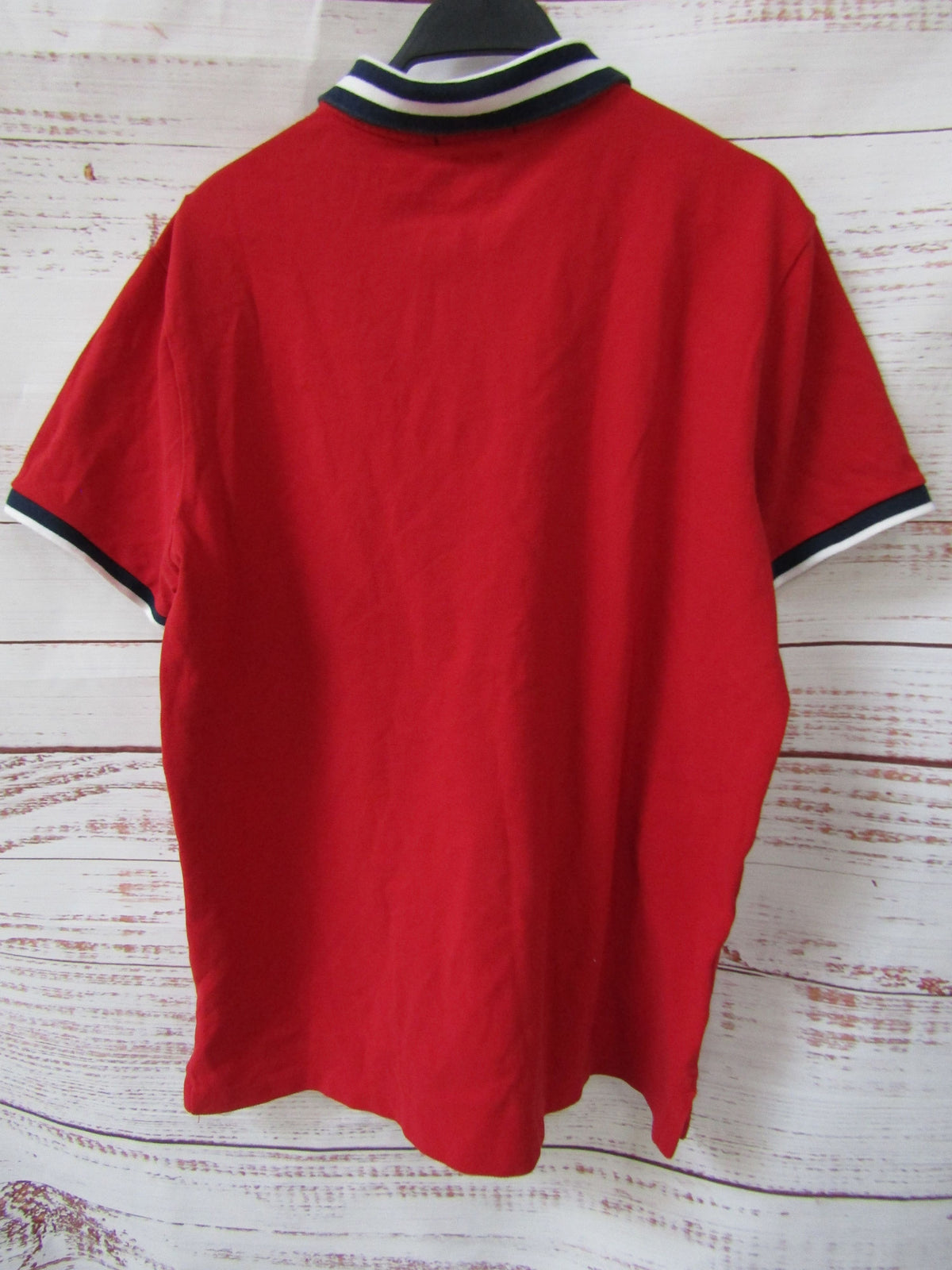 Polo Ralph Lauren Men's Red Cotton Short Sleeve Slim Fit Polo Shirt Size L