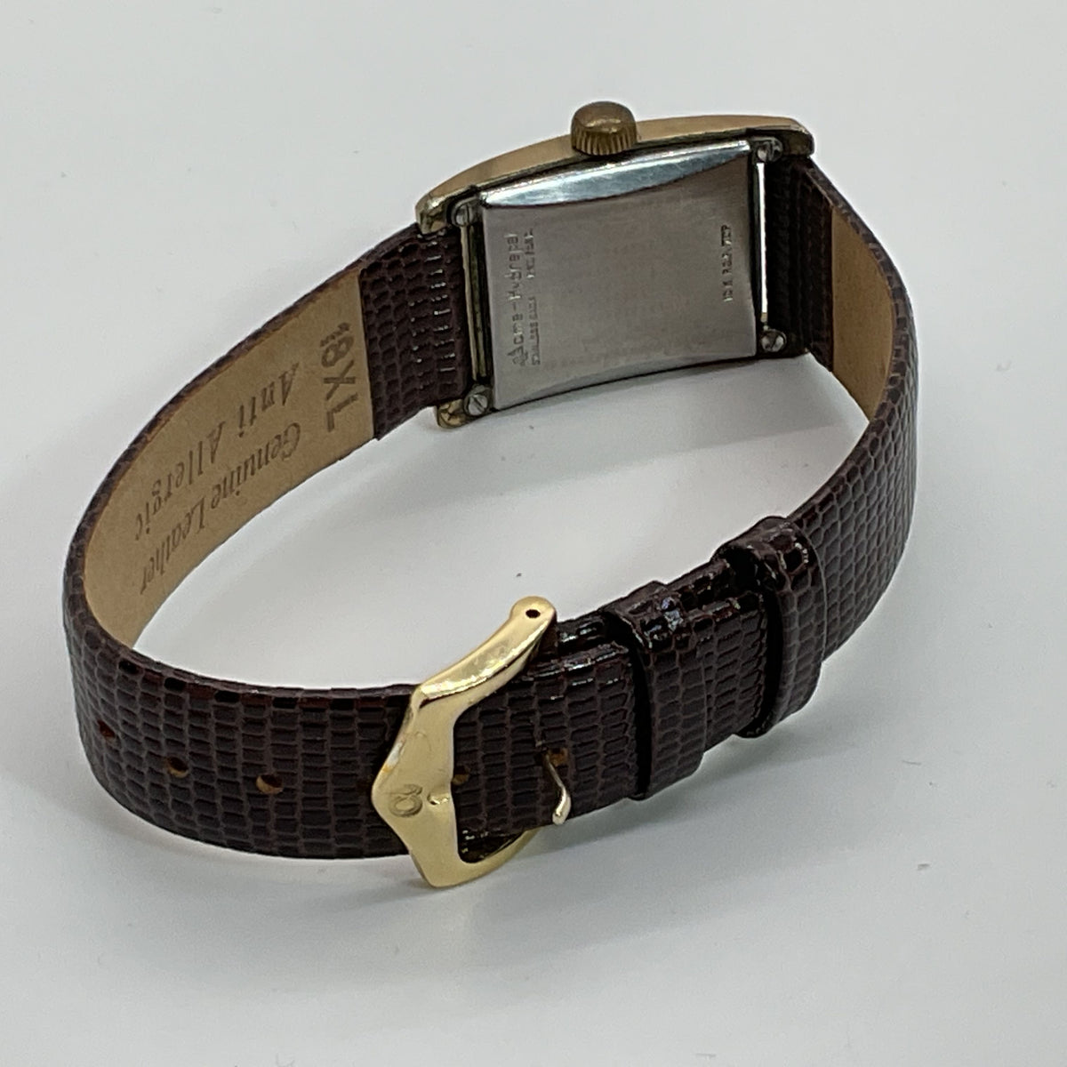 VTG. FORTIS Incabloc 10K Gold Filled 17 Jewels Tank Watch- WORKS GREAT!!!!