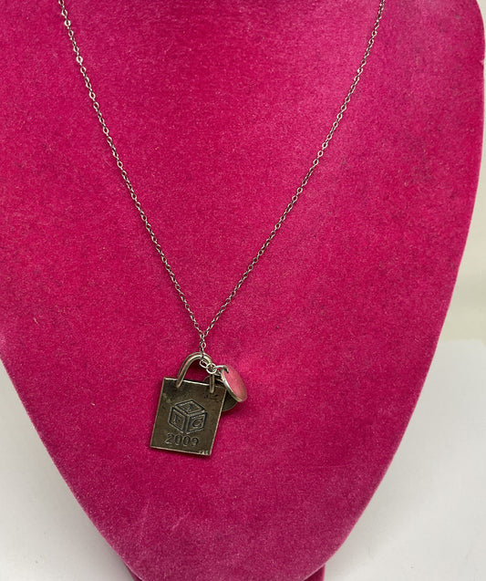 Sterling Silver Pendant JFC 2009 with Chain Necklace