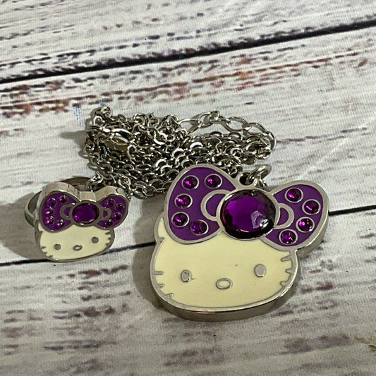 2009 HELLO KITTY 35 Anniversary Necklace & Adjustable Ring
