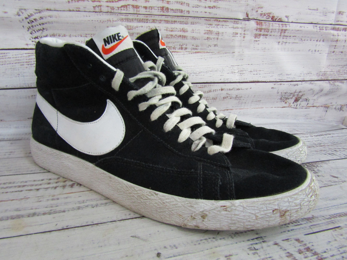 Nike Blazer Men's Black Suede Mid-Top Sneakers Size 10.5 429988-006
