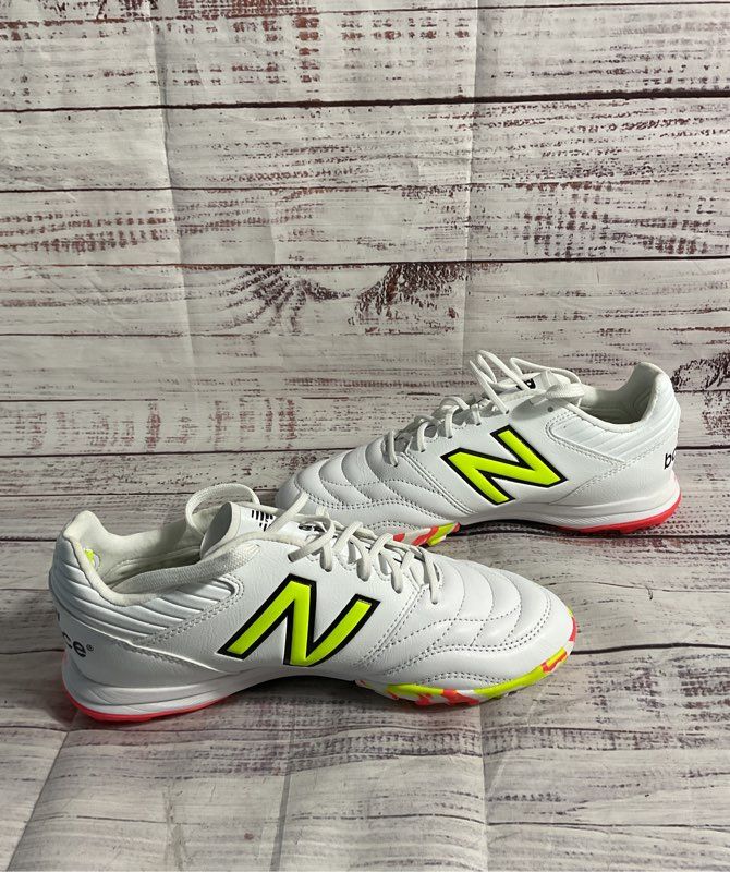 New Balance 442 V2 Pro Wide 2E White Yellow MS41TIB2 Size 5.5 New No Box