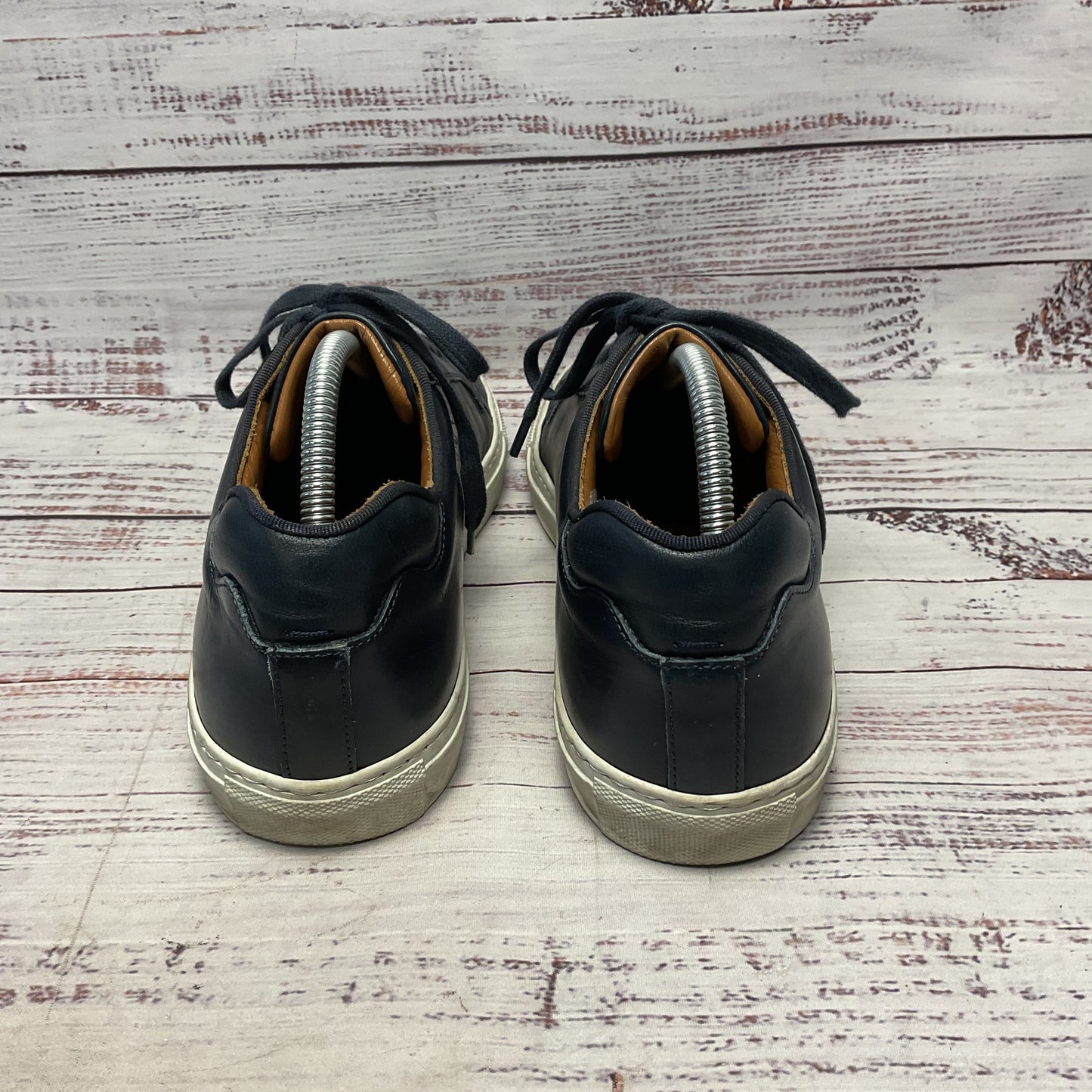 Velasca Milano Navy Blue Leather Sneaker Casual Shoe Men Size 9 42EU