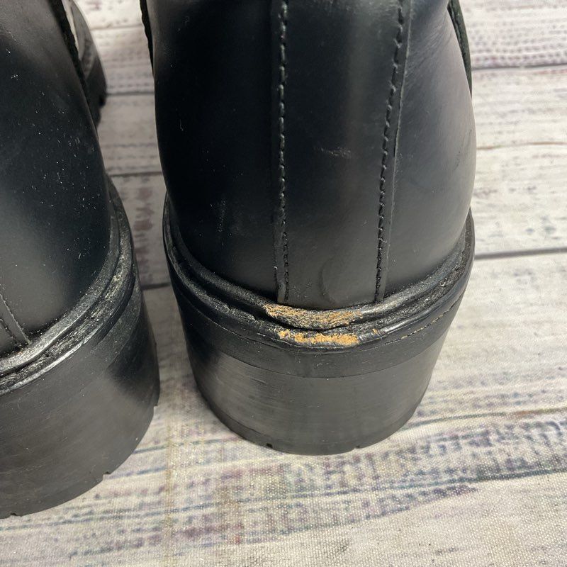 Sandro Paris Grant Black Noir Leather Buckle Lace Up Combat Boot Women's 6 US