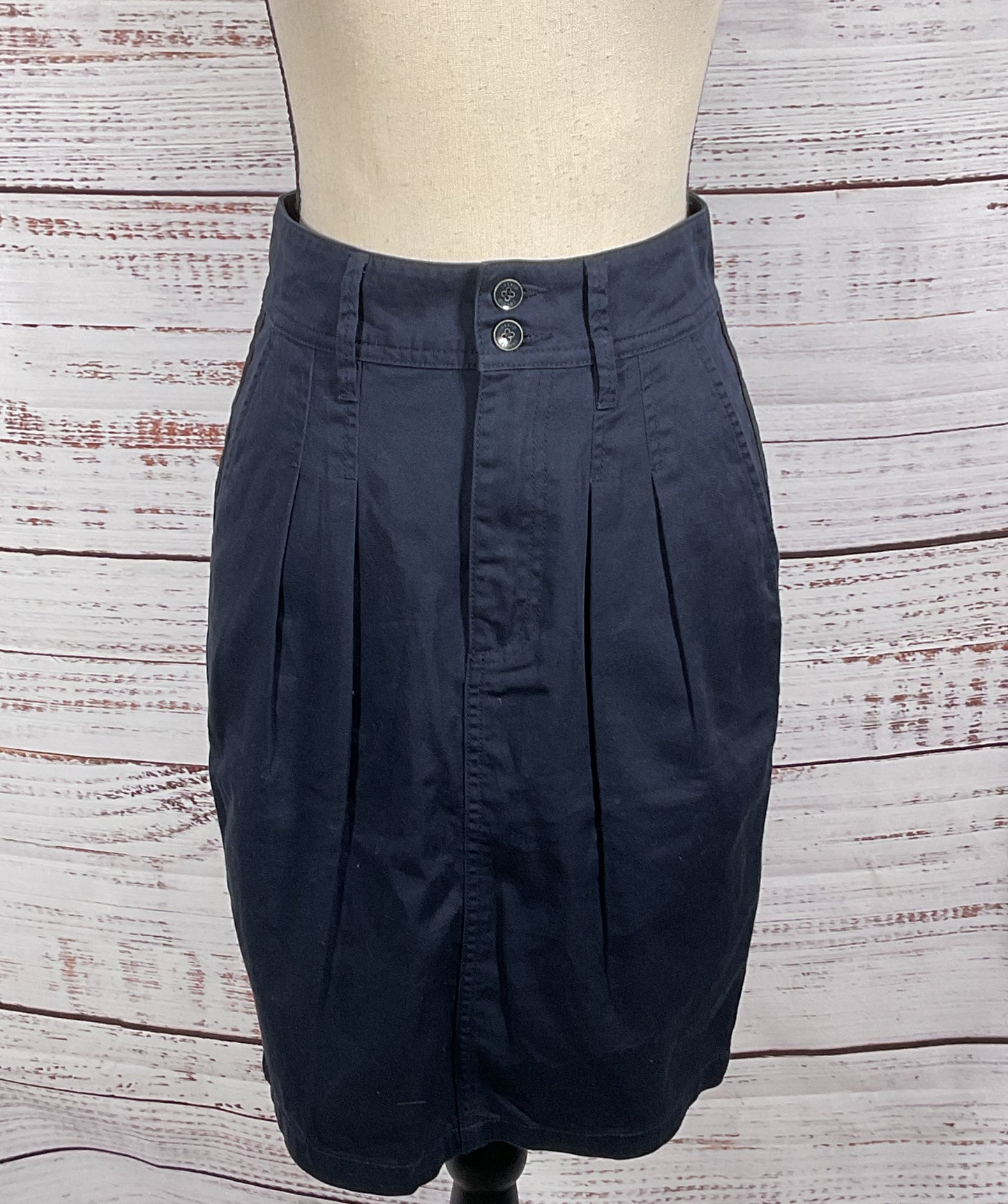 Diesel Cargo Pencil Skirt Navy Blue 26