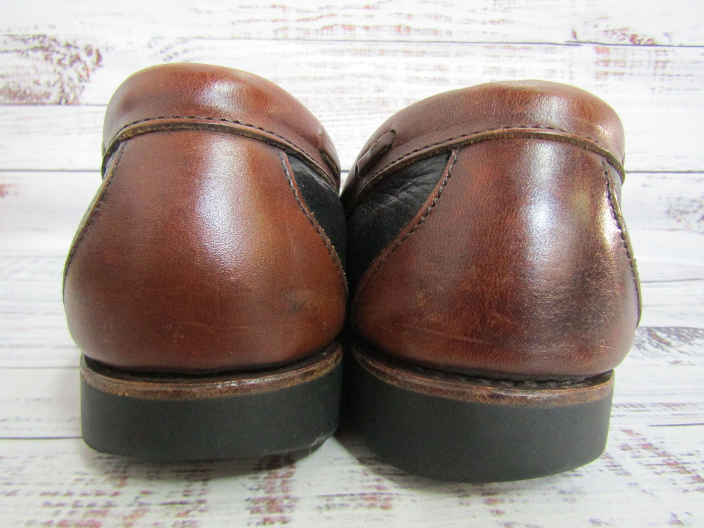 Allen Edmonds Nashua Men's Black Leather Kiltie Tassel Loafers Size 10