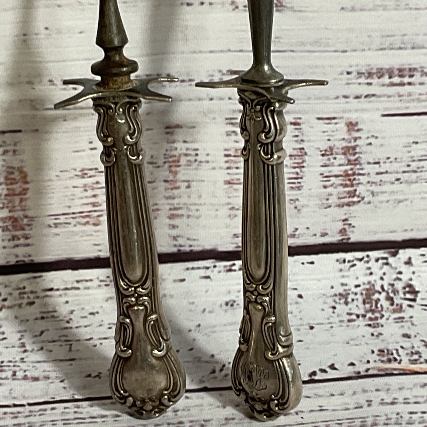 VTG. Carving Fork And Knife Sharpener- Monogram