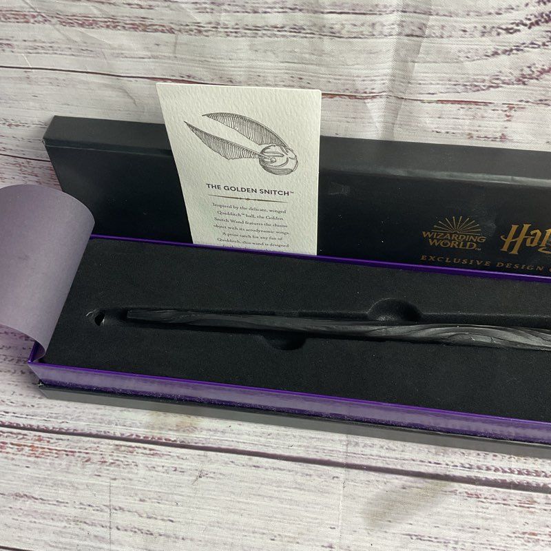 Harry Potter Wizarding World Golden Snitch Wand Hp Design Collection