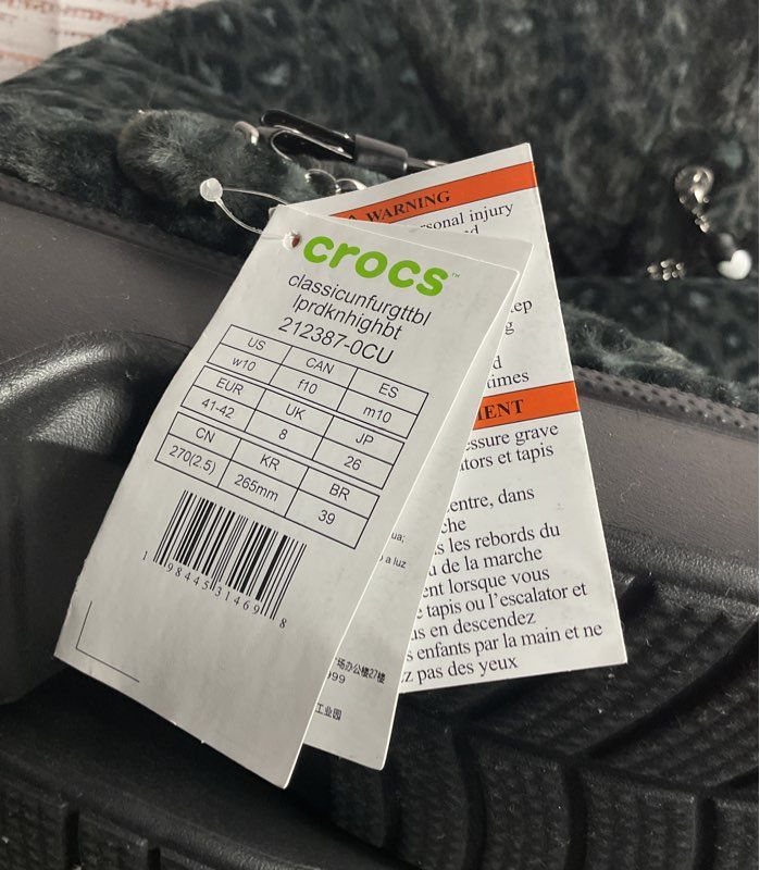 T-Pain x Crocs Classic Unfurgettable Knee High Boot Leopard Gray 10