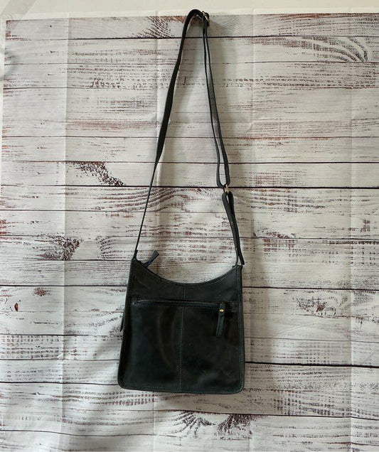 NWOT Born Blue Leather Crossbody Handbag Size M
