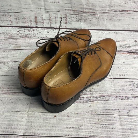Loding Brown Leather Oxford Dress Shoe Men's Size 8