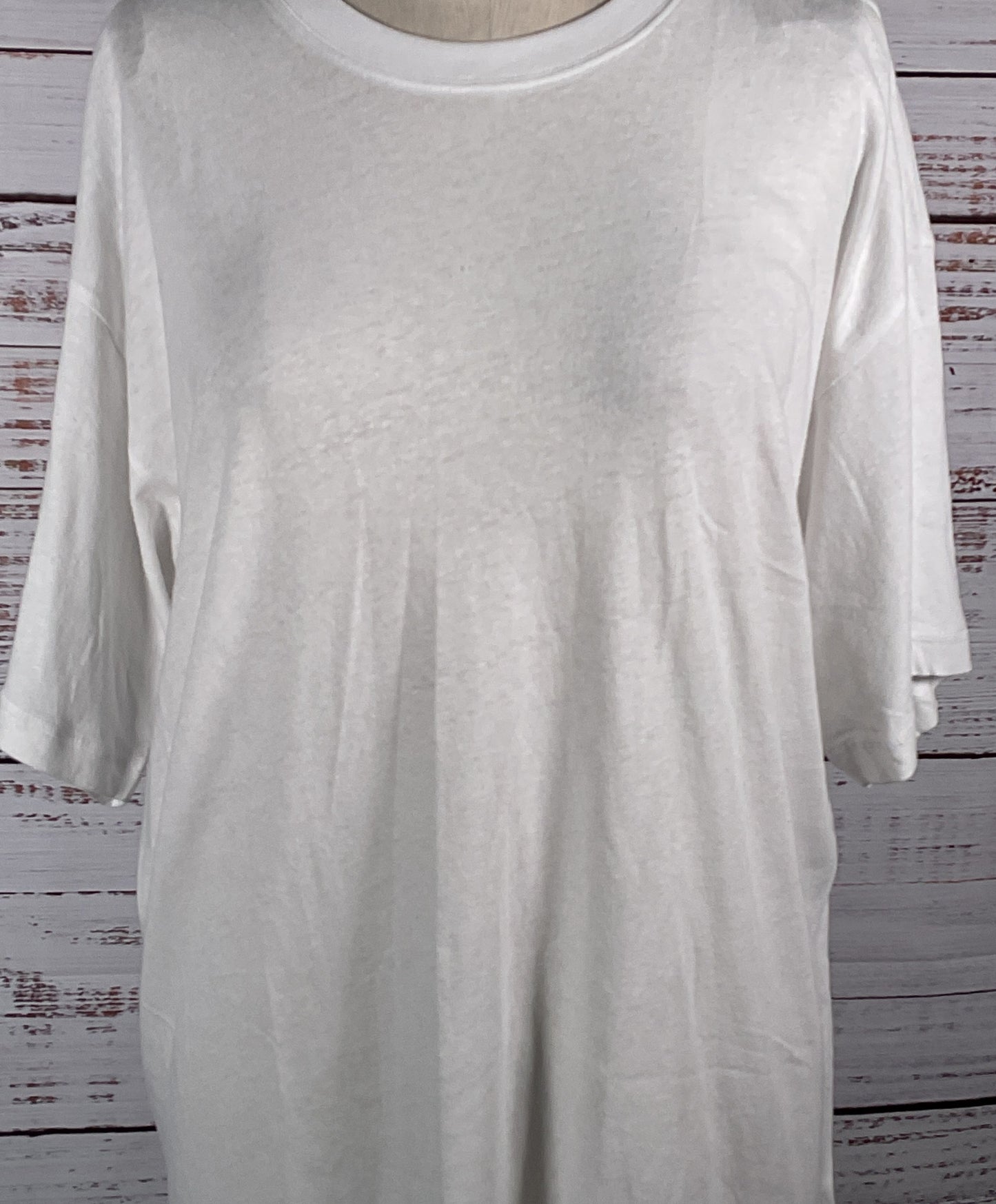 Stampd Cotton Mountain Graphic Print T Shirt White Large