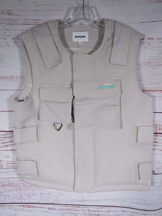 Sixth June Atelier Ruler's Club Men's Gray Tactical Vest Size S