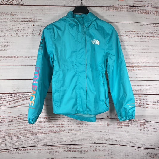 The North Face Teal Scuba Blue Antora Dry Vent Rain Jacket - Girls Size M 10