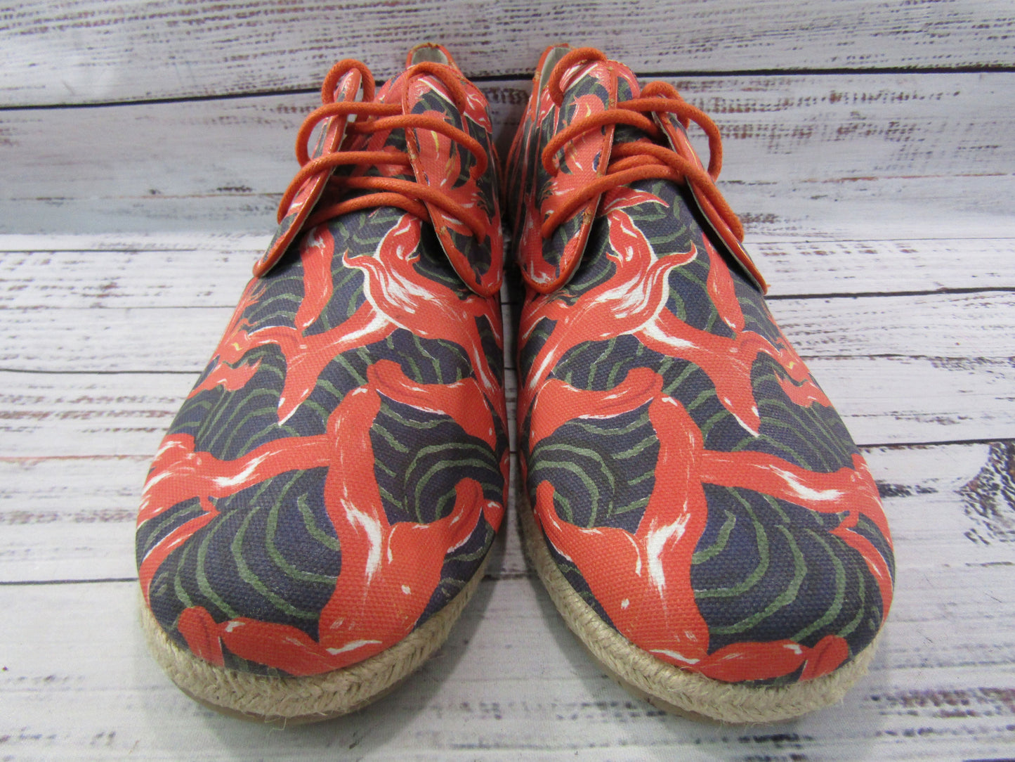 Icon Kylie Women's Multi-Color Floral Canvas Espadrille Sneakers Size 11