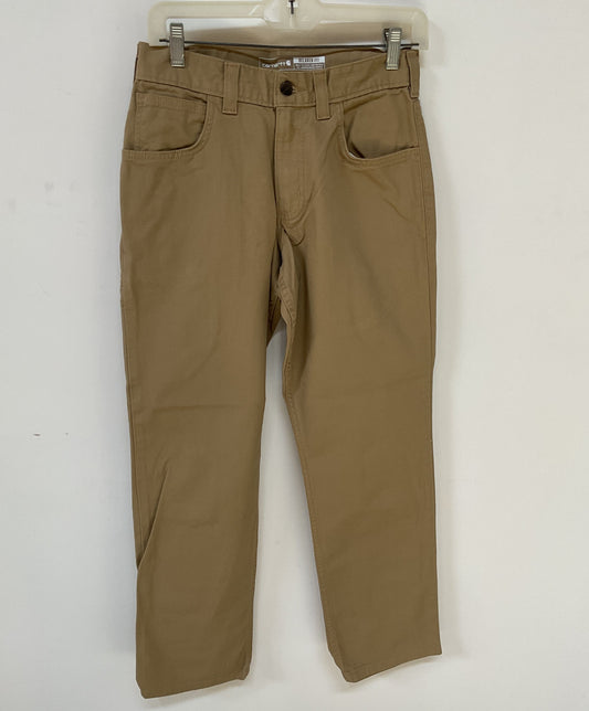 NWT Men's Carhartt Beige Carpenter Pants Size 28