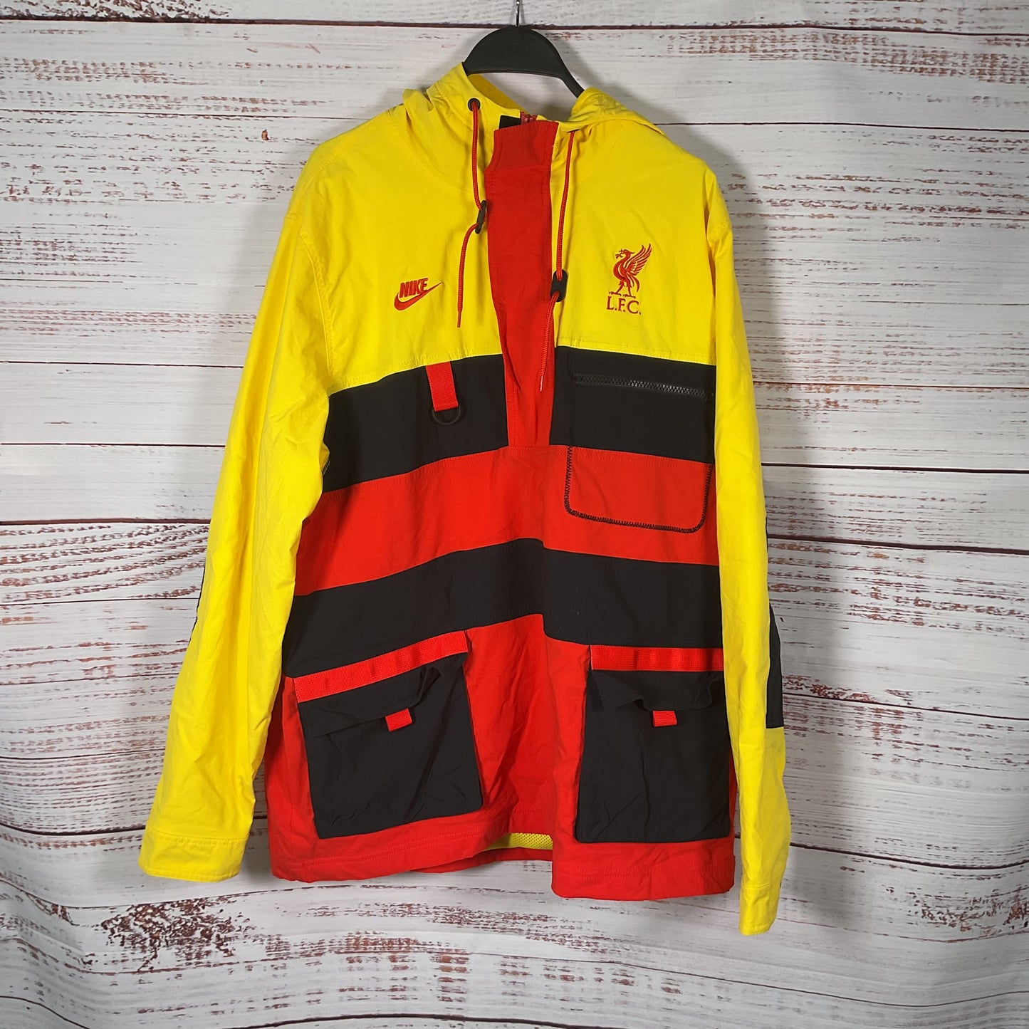 Nike Liverpool FC Embroidered Yellow Red Black Jacket - See Photos For Size