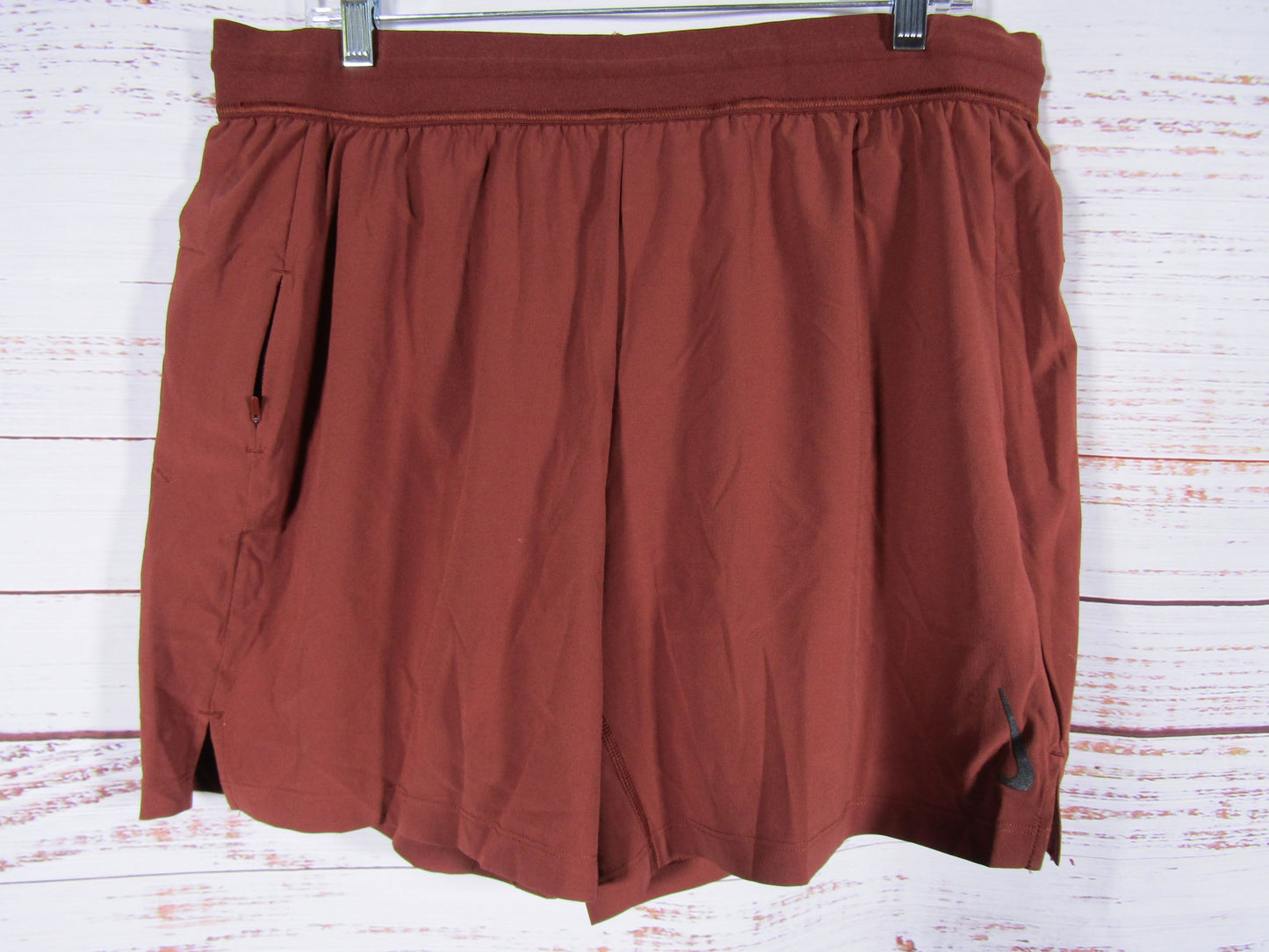 Nike Yoga Dri-Fit Men's Brown Training Shorts Size XL