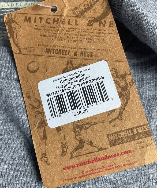 Mitchell & Ness Men's And 1 Guarding Me T-Shirt Heather Charcoal S