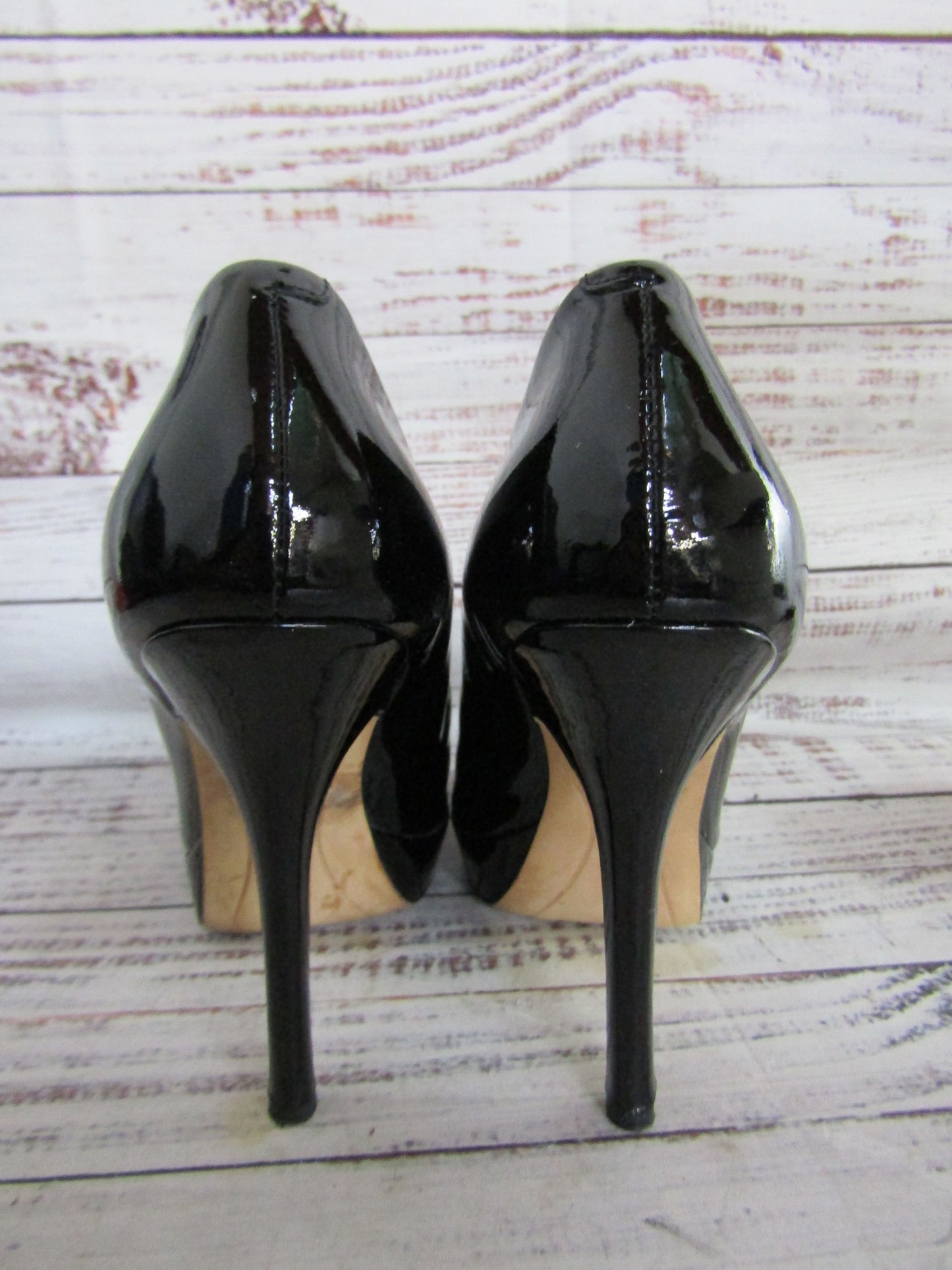 Joan & David Flipp Women's Black Patent Leather Pumps Size 6.5