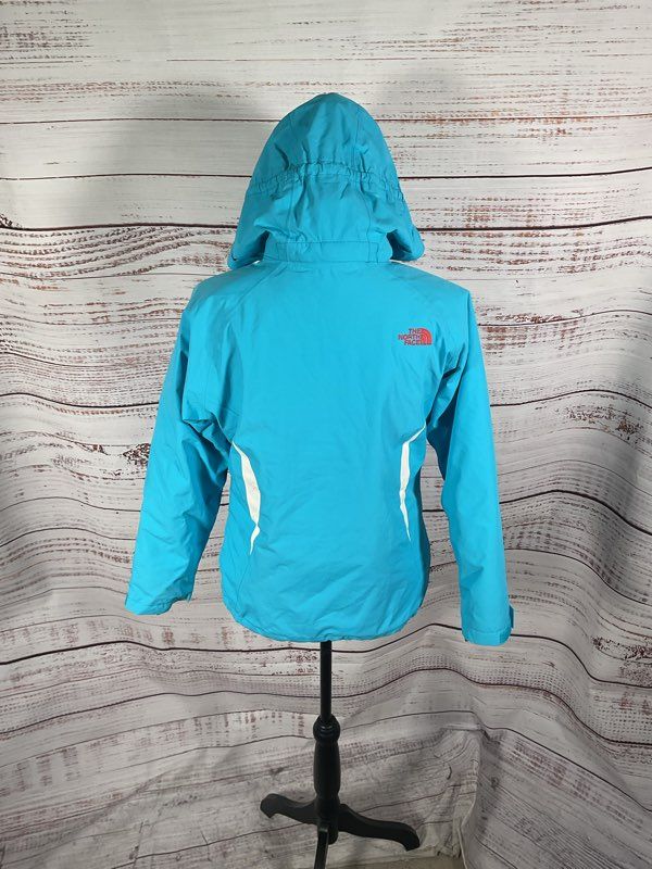 The North Face Blue Tri-Climate Jacket HyVent Hooded Parka Girls 14/16 Large