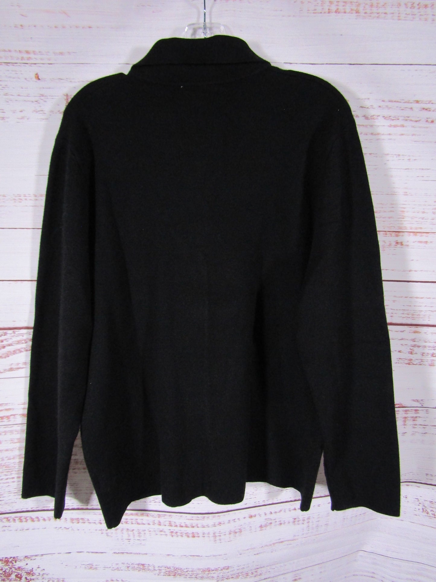 Jason Wu Women's Black Full Zip Sweater Jacket Size L