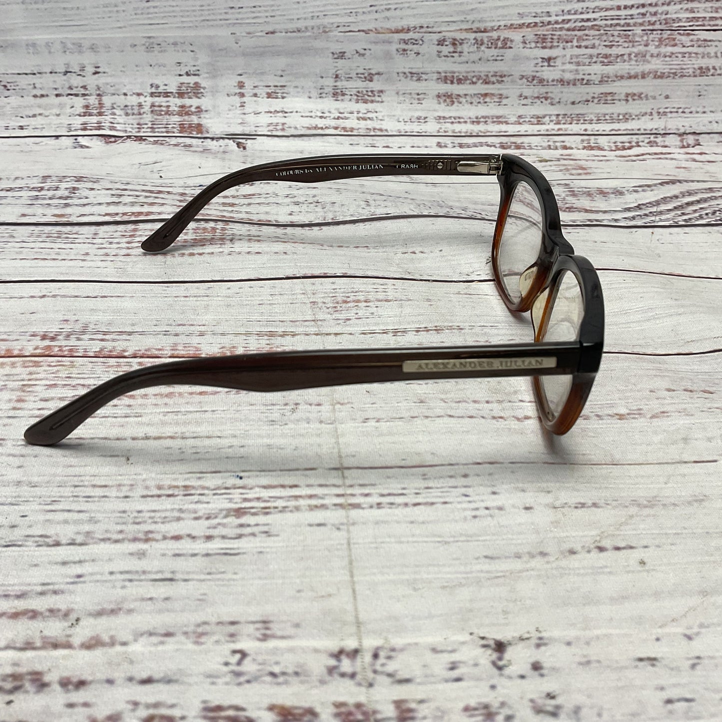 Alexander Julian Crash Grey/Vrown Fade Eyeglasses Frames Only* 50-20-140