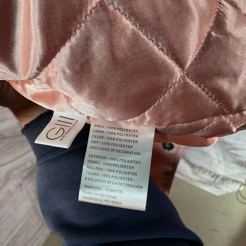 Starter Black Label Golden State Warriors Pink Satin Bomber Jacket Size Large