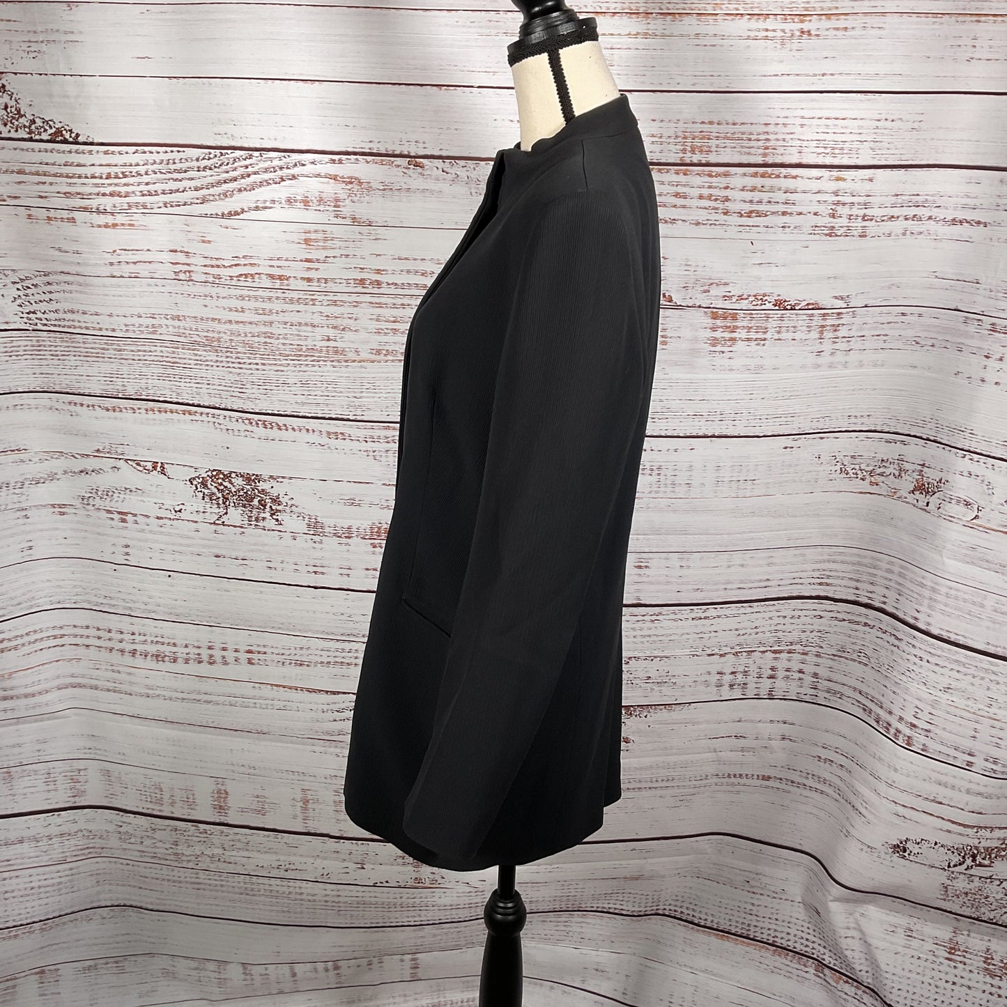 Giorgio Armani Black Wool High Collar Jacket - Size 46IT ~10US