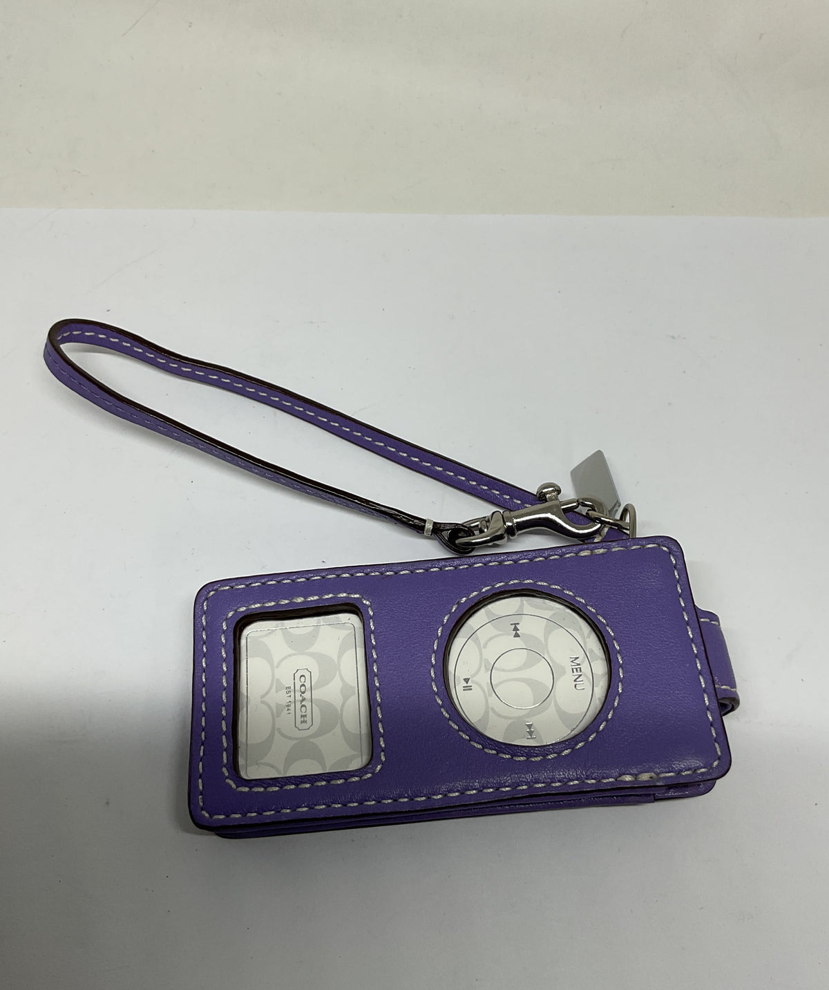 COACH Purple Leather iPod Case
