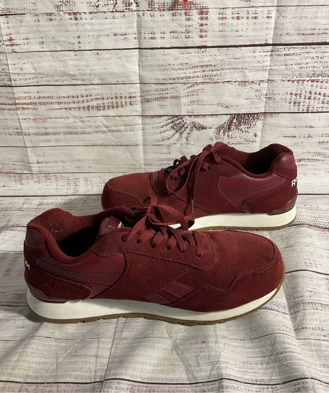 Reebok Harman Women’s Suede Work Safety Shoes Red Size 11W