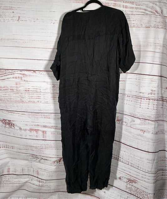 Women's Rebecca Minkoff Blue Short Sleeve Zip Up Jumpsuit Size XXL
