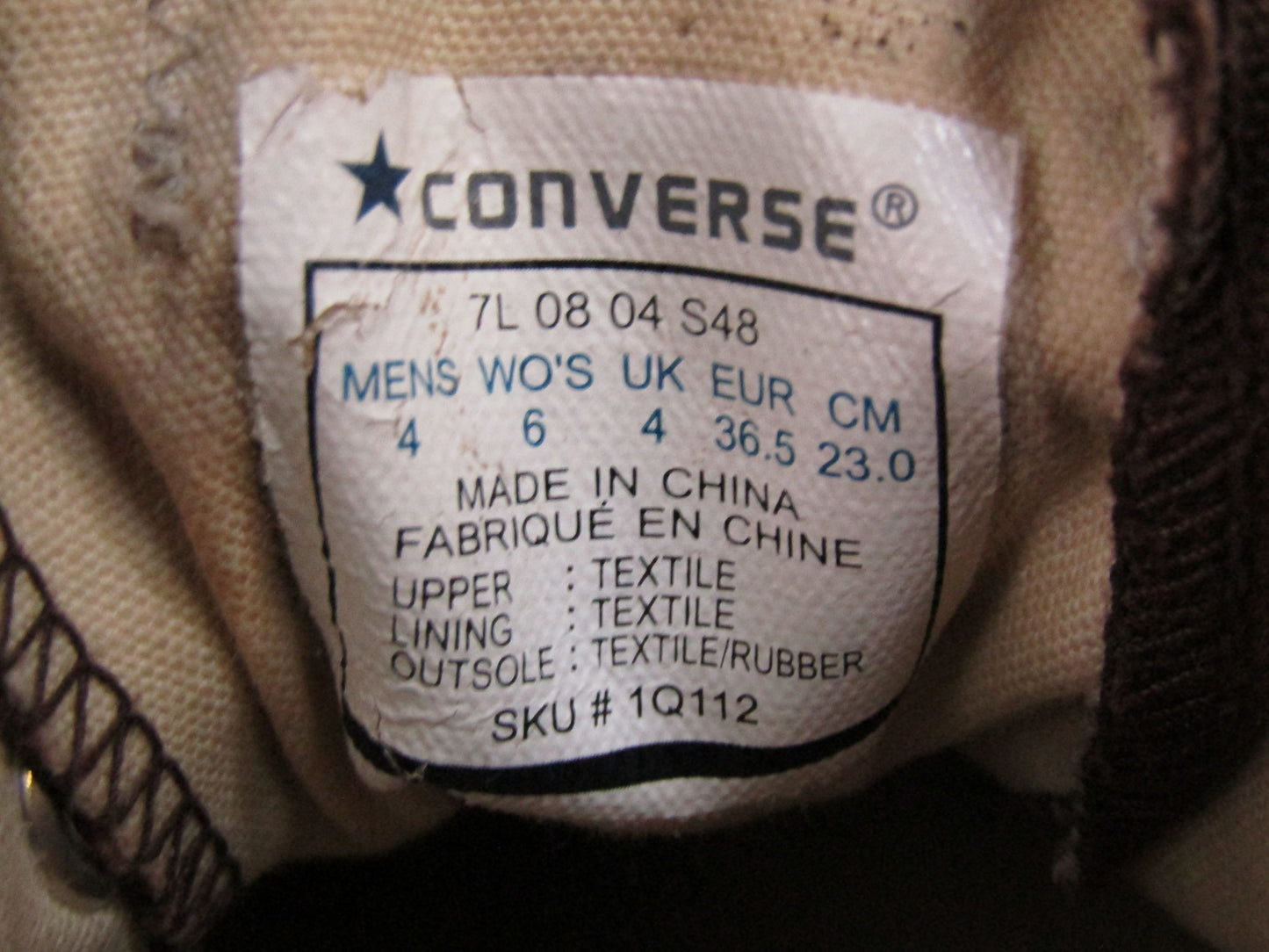 Converse Chuck Taylor All Star Women's Brown Low Top Sneakers Size 6