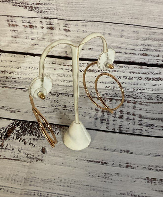 Signed Kender Scott Gold Tone Earrings