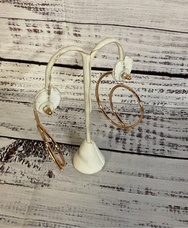 Signed Kender Scott Gold Tone Earrings