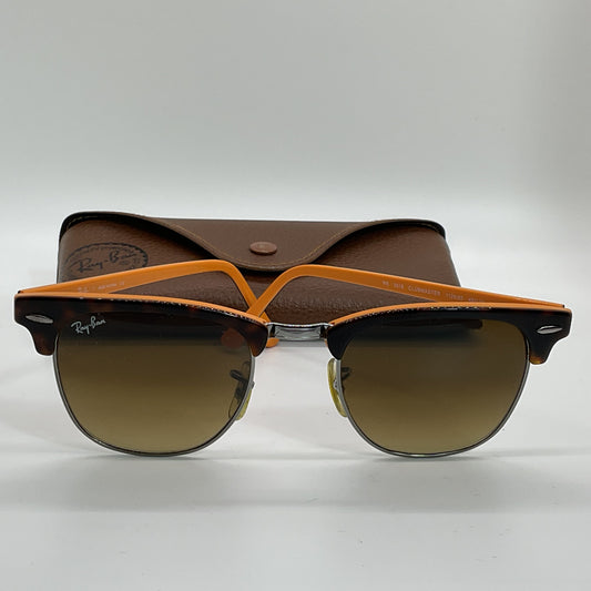 RAY-BAN RB3016 1126/85 Clubmaster Women's Orange Sunglasses with Case 49[ ]21
