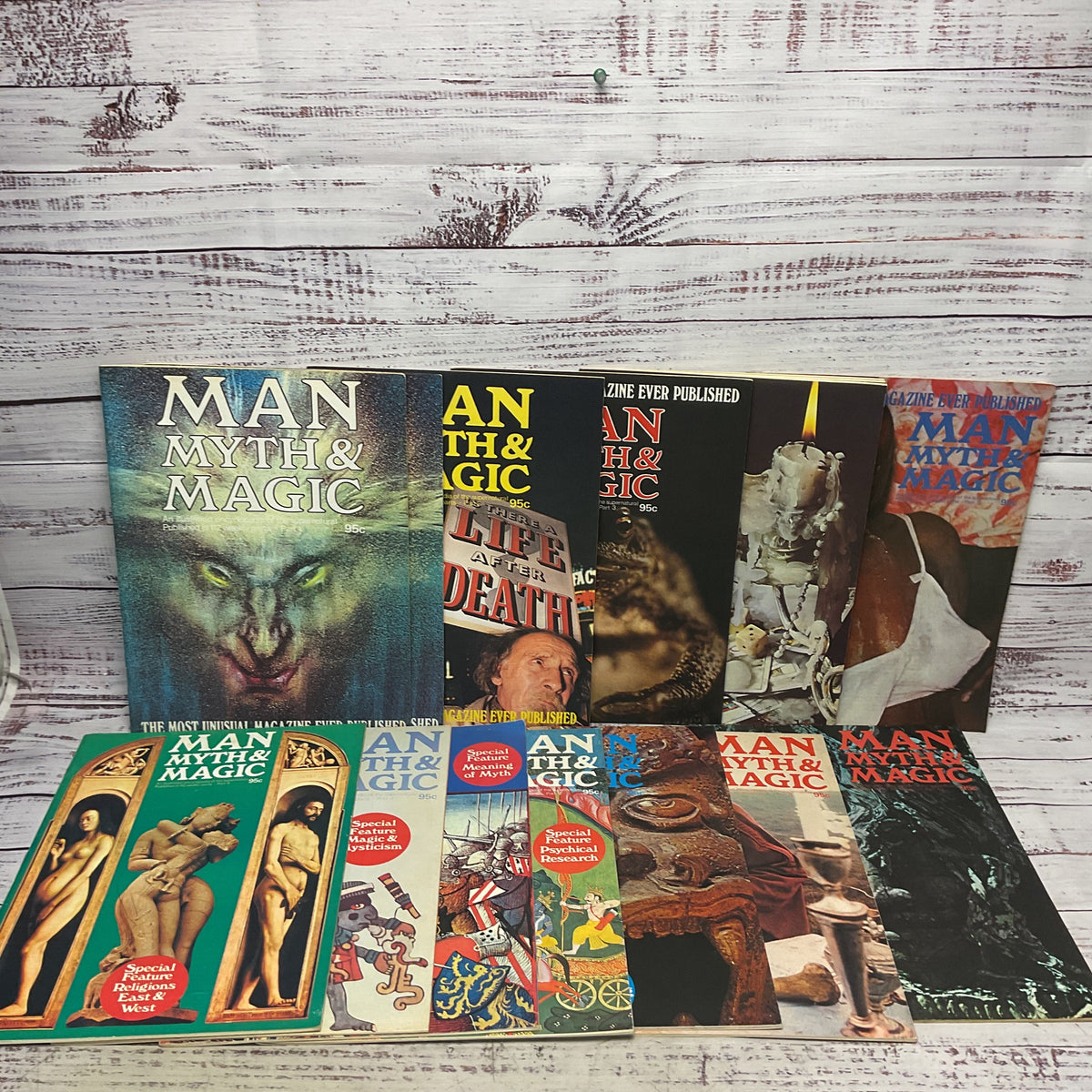 Man Myth & Magic Magazine Lot Of 13 1, 1, 2, 3, 4, 5, 6, 7, 8, 9, 10, 11, 13