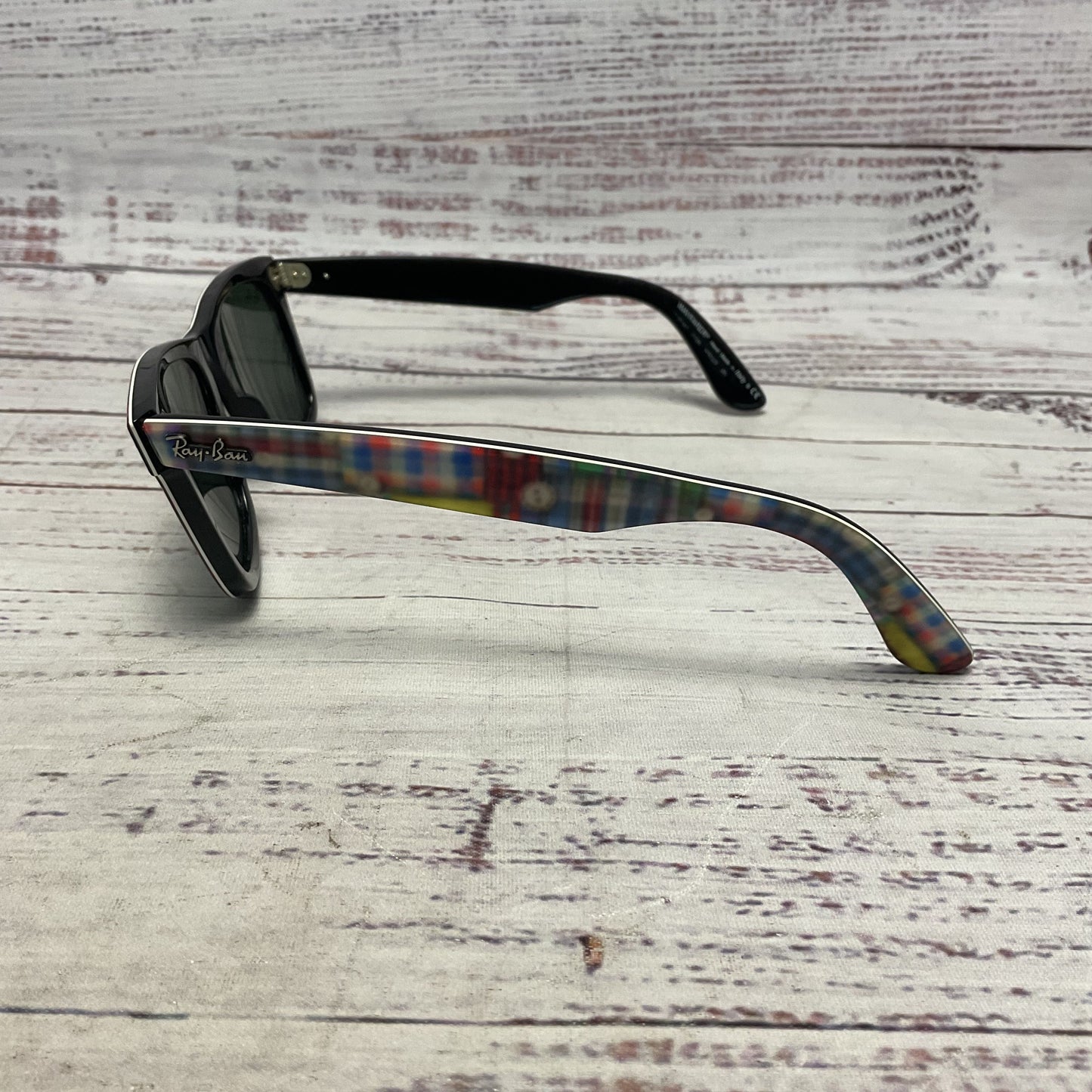 Ray Ban Wayfarer Special Series #10 RB 2140 Patchwork Plaid Sunglasses