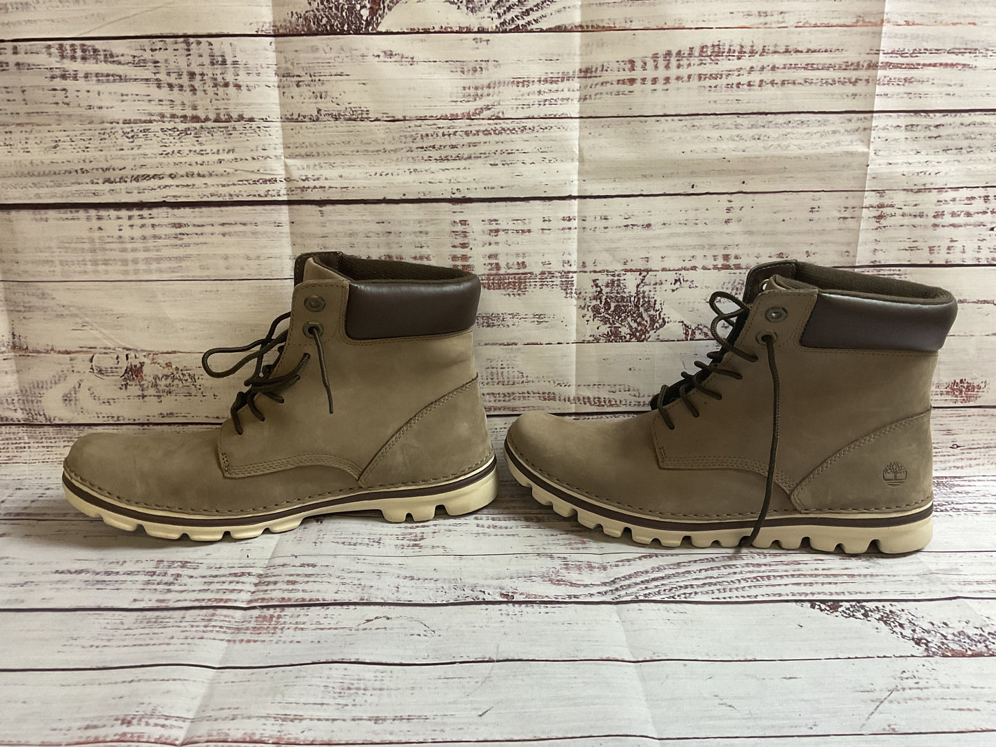 Timberland Brown Lace Up Boots Shoes Women 8.5