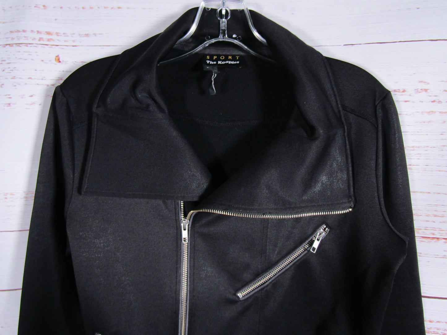 The Kooples Women's Black Moto Jacket Size L