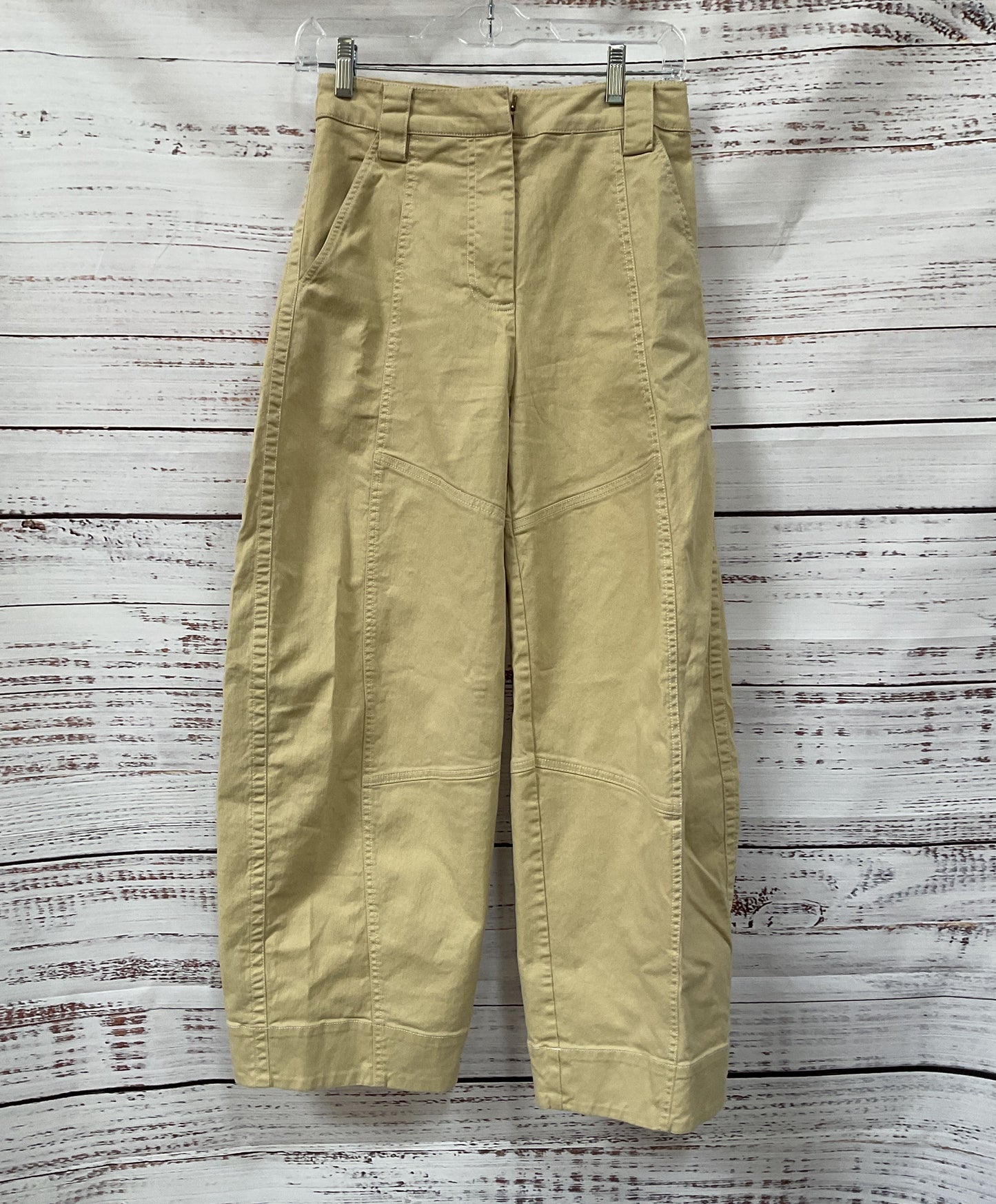Cult Gaia Quinn Cropped Top Jessa Cargo Trousers Set Beige XS