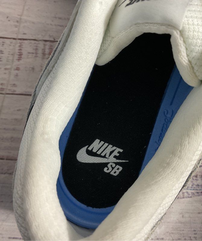 Nike SB Alleyoop White/Black Low Top Skateboard Athletic Sneakers Men Size 13