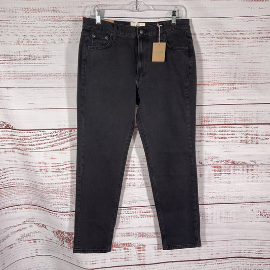 Boden Girlfriend Black Mid Rise Straight Jeans Pants Size 30"x27.5" New W/ Tags