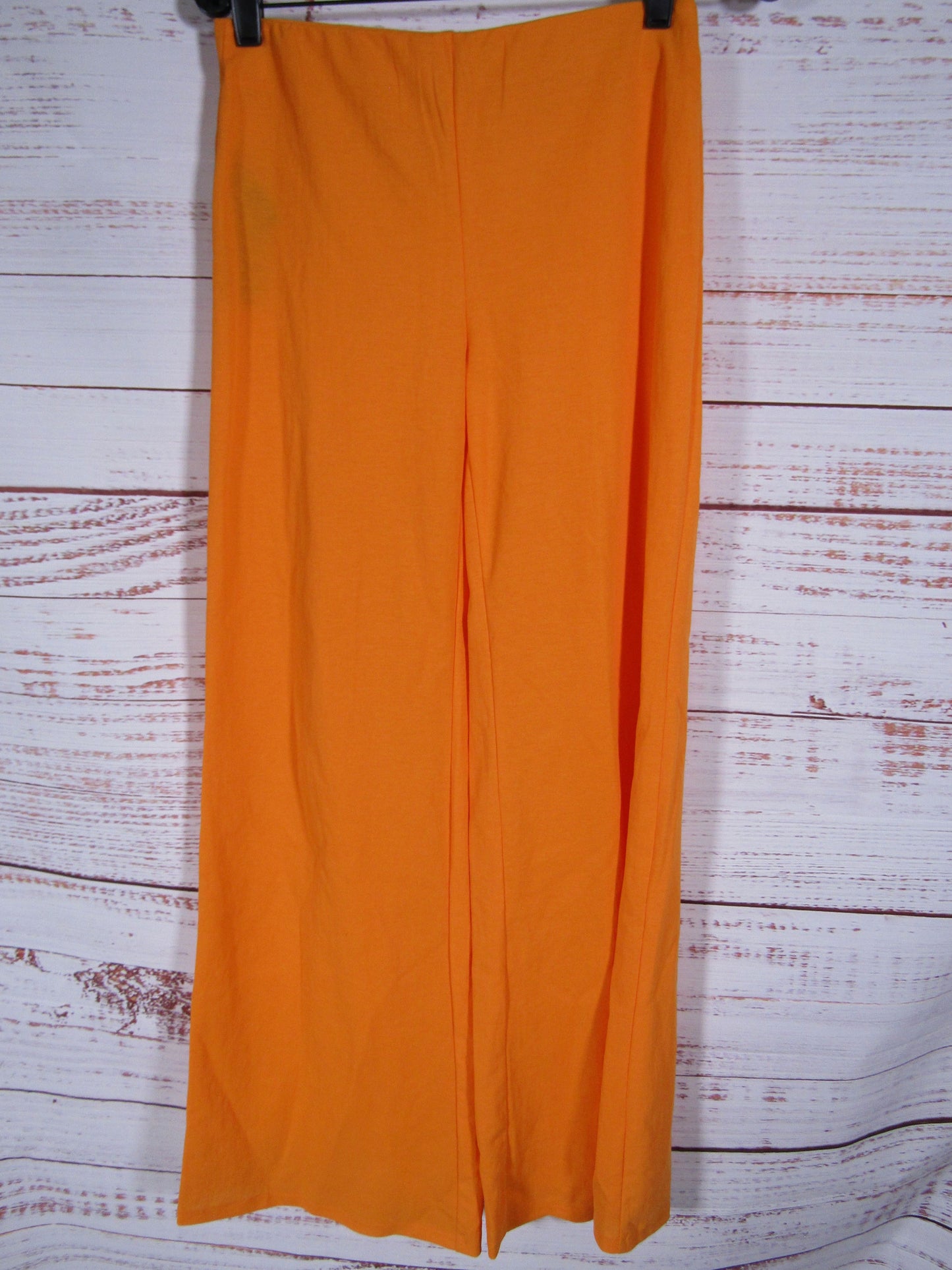 Mango Women's Orange Cotton Blend Tank Top Wide Leg Pants Set Size XS