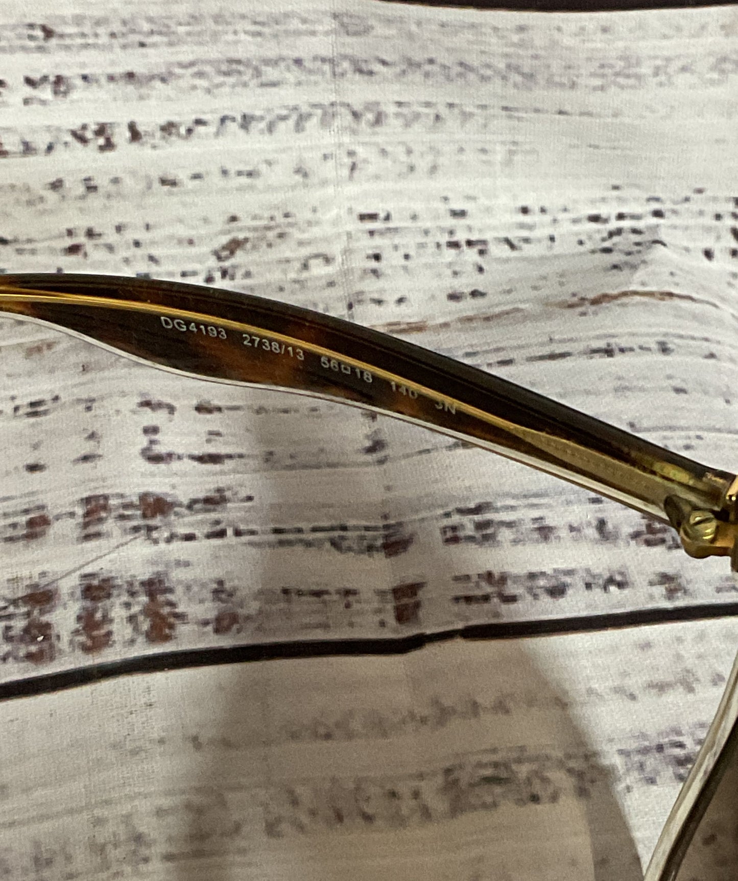 Dolce & Gabbana DG4193 2738/13 Brown Sunglasses Frames - Size 140