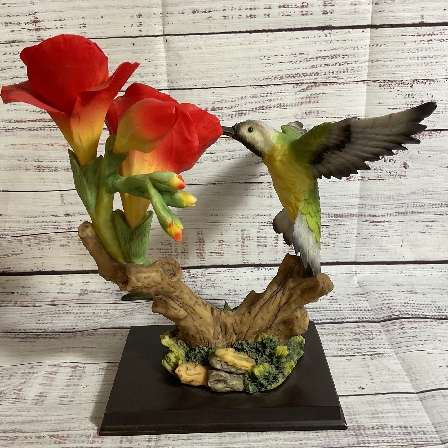 MONTEFIORI Collection Hummingbird Porcelain Figurine- 11"