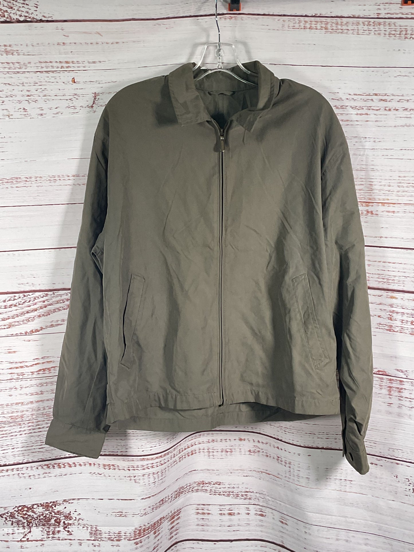 London Fog Green Zip Up Jacket - Size M