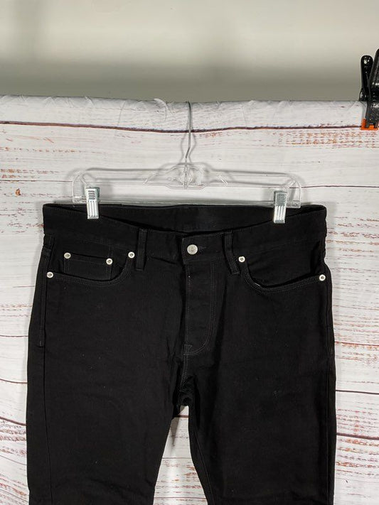 Buck Mason Maverick Slim Fit Jeans Black Double Dipped Men's 33x34