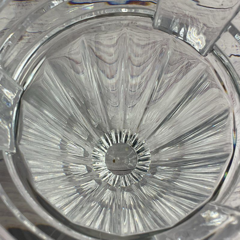 Orrefors EL 4733-22 Signed Full Lead Crystal 8" Vase Made In Sweden